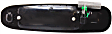 Front, Passenger Side Textured Black Exterior Door Handle, Without Key Hole