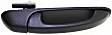 Front, Passenger Side Textured Black Exterior Door Handle, Without Key Hole
