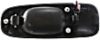 Front, Passenger Side Textured Black Exterior Door Handle, Without Key Hole