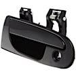 Front, Passenger Side Smooth Black Exterior Door Handle, With Key Hole