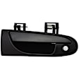 Front, Passenger Side Smooth Black Exterior Door Handle, With Key Hole