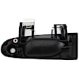 Front, Passenger Side Smooth Black Exterior Door Handle, With Key Hole