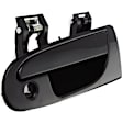 Front, Driver Side Smooth Black Exterior Door Handle, With Key Hole