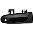 Front, Driver Side Smooth Black Exterior Door Handle, With Key Hole