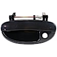 Front, Driver Side Smooth Black Exterior Door Handle, With Key Hole
