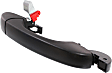 Front Or Rear, Passenger Side Exterior Door Handle, Primed, Without Key Hole, With Button