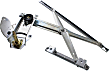 Front, Driver Side Manual Window Regulator, Without Motor