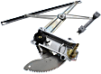 Front, Driver Side Manual Window Regulator, Without Motor