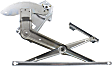 Front, Driver Side Manual Window Regulator, Without Motor