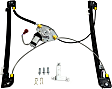 Front, Driver Side Power Window Regulator, With Motor