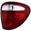 2001-2003 Dodge Grand Caravan - Passenger Side Tail Light, without Bulb, Halogen, Clear and Red Lens