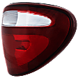2001-2003 Dodge Grand Caravan - Passenger Side Tail Light, without Bulb, Halogen, Clear and Red Lens