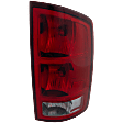 Passenger Side Tail Light, with Bulb, Halogen, Clear and Red Lens, With Circuit Board