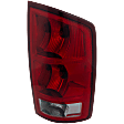 Passenger Side Tail Light, with Bulb, Halogen, Clear and Red Lens, With Circuit Board