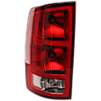 Driver Side Tail Light, with Bulb, Halogen, Clear and Red Lens, With Circuit Board
