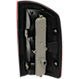 Driver Side Tail Light, with Bulb, Halogen, Clear and Red Lens, With Circuit Board