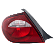Driver Side Tail Light, without Bulb, Halogen, Clear and Red Lens