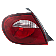 Driver Side Tail Light, without Bulb, Halogen, Clear and Red Lens