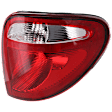 2004-2007 Dodge Caravan - Passenger Side Tail Light, with Bulb, Halogen, Clear and Red Lens