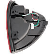 2004-2007 Chrysler Town & Country - Driver Side Tail Light, with Bulb, Halogen, Clear and Red Lens