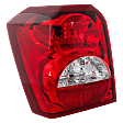 Driver Side Tail Light, with Bulb, Halogen, Clear and Red Lens