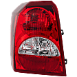 Driver Side Tail Light, with Bulb, Halogen, Clear and Red Lens