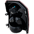 Driver Side Tail Light, with Bulb, Halogen, Clear and Red Lens