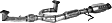 13065 Center Catalytic Converter, 3.0L, 6Cyl, Federal EPA Standard, 46-State Legal (Cannot ship to CA, CO, NY or ME), Exact Fit Series, Direct Fit