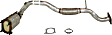 1998 Ford Contour - Front Catalytic Converter, 4 Cyl 2.0L, Federal EPA Standard, 46-State Legal (Cannot ship to CA, CO, NY or ME), Exact Fit Series