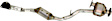 18178 Front, Driver Side Catalytic Converter, 2.5L, 4Cyl, Federal EPA Standard, 46-State Legal (Cannot ship to CA, CO, NY or ME), Exact Fit Series, Direct Fit
