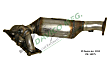 18275 Rear Catalytic Converter, 3.0L, 6Cyl, Federal EPA Standard, 46-State Legal (Cannot ship to CA, CO, NY or ME), Exact Fit Series, Direct Fit