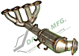 18279 Front Catalytic Converter, 1.8L, 4Cyl, Federal EPA Standard, 46-State Legal (Cannot ship to CA, CO, NY or ME), Exact Fit Series, Direct Fit