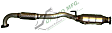2007 Mitsubishi Lancer - Rear Catalytic Converter, 4 Cyl 2.0L, Federal EPA Standard, 46-State Legal (Cannot ship to CA, CO, NY or ME), Exact Fit Series