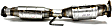 2003 Ford Explorer Sport Trac - Rear Catalytic Converter, 6 Cyl 4.0L, Federal EPA Standard, 46-State Legal (Cannot ship to CA, CO, NY or ME), Eng Vin: E, With O2 In Center, Standard Series