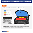 19091 Front Catalytic Converter, 3.9L, 6Cyl, Federal EPA Standard, 46-State Legal (Cannot ship to CA, CO, NY or ME), RWD, Exact Fit Series, Direct Fit