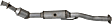 2004 Ford Ranger - Center Catalytic Converter, 4 Cyl 2.3L, Federal EPA Standard, 46-State Legal (Cannot ship to CA, CO, NY or ME), Exact Fit Series