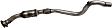 19703 Driver Side Catalytic Converter, 3.6L, 6Cyl, Federal EPA Standard, 46-State Legal (Cannot ship to CA, CO, NY or ME), Exact Fit Series, Direct Fit