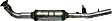 270602 Passenger Side Catalytic Converter, 4.4L, 8Cyl, CARB and Federal EPA Standards, 50-state Legal, Exact Fit Series