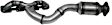 329816 Prebent Exhaust Pipe Aluminized Steel Exhaust Pipe, Exact Fit Series