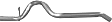 475237 Tail Pipe - Natural, Aluminized Steel, Direct Fit, Sold Individually