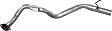 475244 Tail Pipe - Natural, Aluminized Steel, Direct Fit, Sold individually