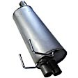 491692 Muffler, Factory Finish, with Dual Exhaust