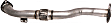 523421 Prebent Exhaust Pipe Aluminized Steel Exhaust Pipe, Exact Fit Series