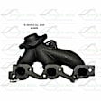 663409 Passenger Side Exhaust Manifold, Exact Fit Series