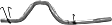 675174 Tail Pipe - Natural, Aluminized Steel, Direct Fit, Sold Individually