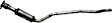 99624 Center Catalytic Converter, CARB and Federal EPA Standards, 50-state Legal, Exact Fit Series
