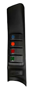 KJ71044BK Accessory Switch Panel - Textured Black, ABS Plastic, Direct Fit