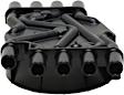 DC20010 Distributor Cap - Black, Direct Fit, Sold individually