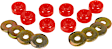 19-430 Dee Engineering Series Sway Bar Link Bushing - Red, Polyurethane, Universal, Set of 8