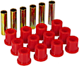 6-1002 Leaf Spring Bushing - Red, Polyurethane, Direct Fit, Kit